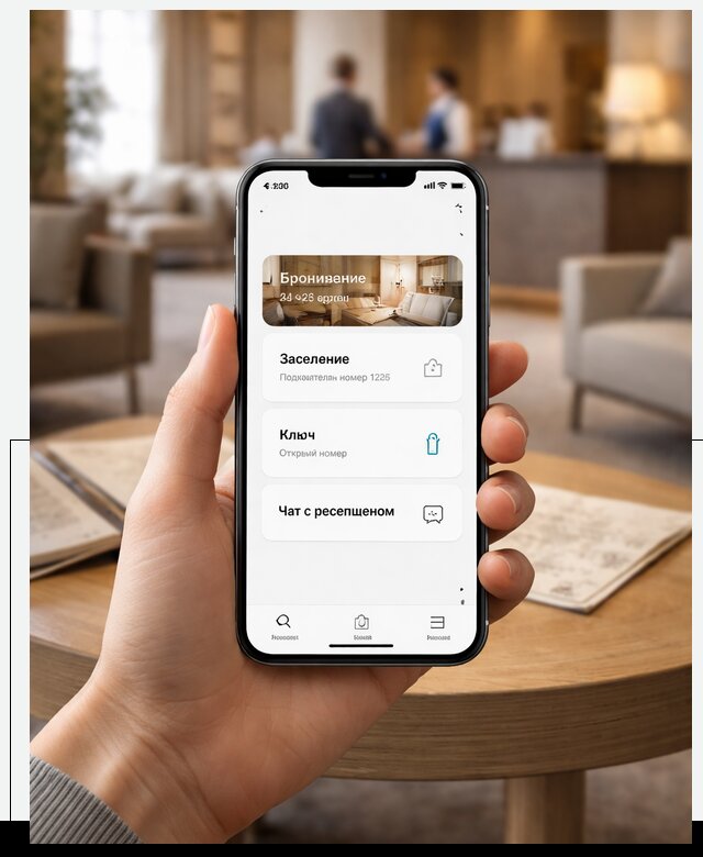 Мобильное приложение для гостей отеля в Нижневартовске, управление сервисом